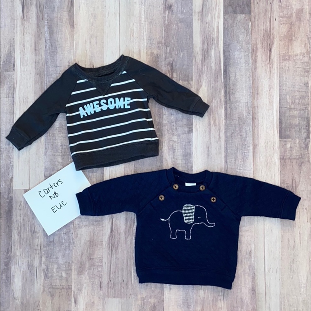 Carters NB sweaters